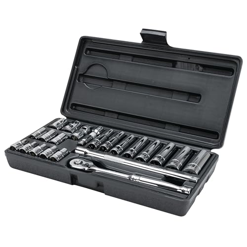 Performance Tool W36901 1/4-Inch Drive SAE Socket Set, 22-Piece - Image 2