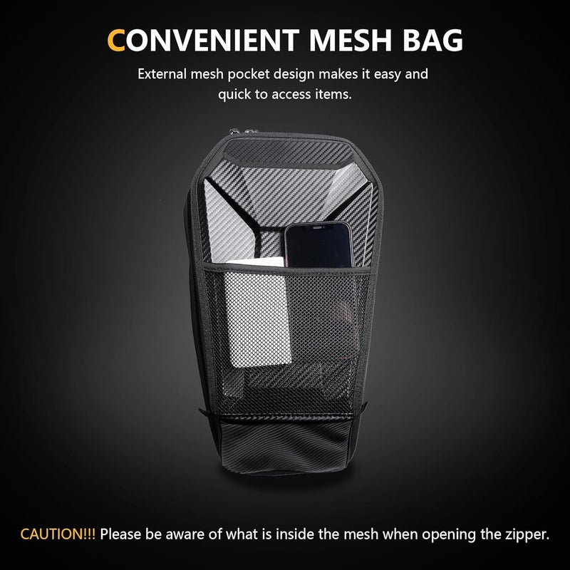 RERPRO UTV Cab Pack Center Seat Storage Bag for Polaris PRO XP XP 4 LE (2020-2023) - Carbon - Image 3