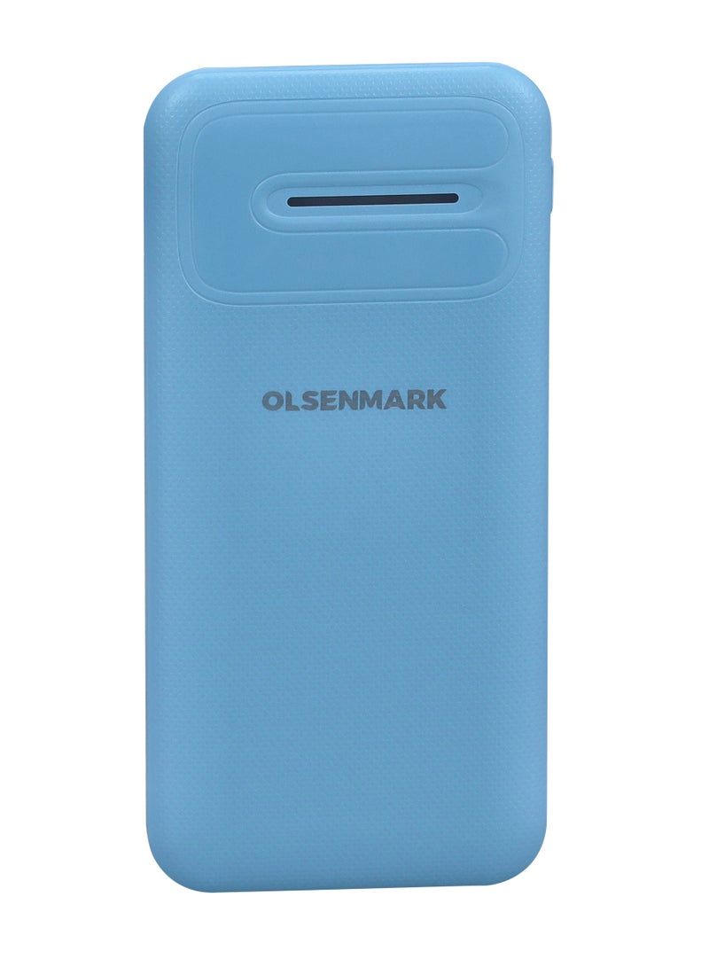 Olsenmark OMPB1820 Power Bank- 10000mAh Quick charge Battery | Indicator Light | 2 USB Ports | Quick Charge DC 5V/2.1A | Ideal for Smart Phones, Cameras, Mp4, Tablet, Smart Watches & More - Image 1