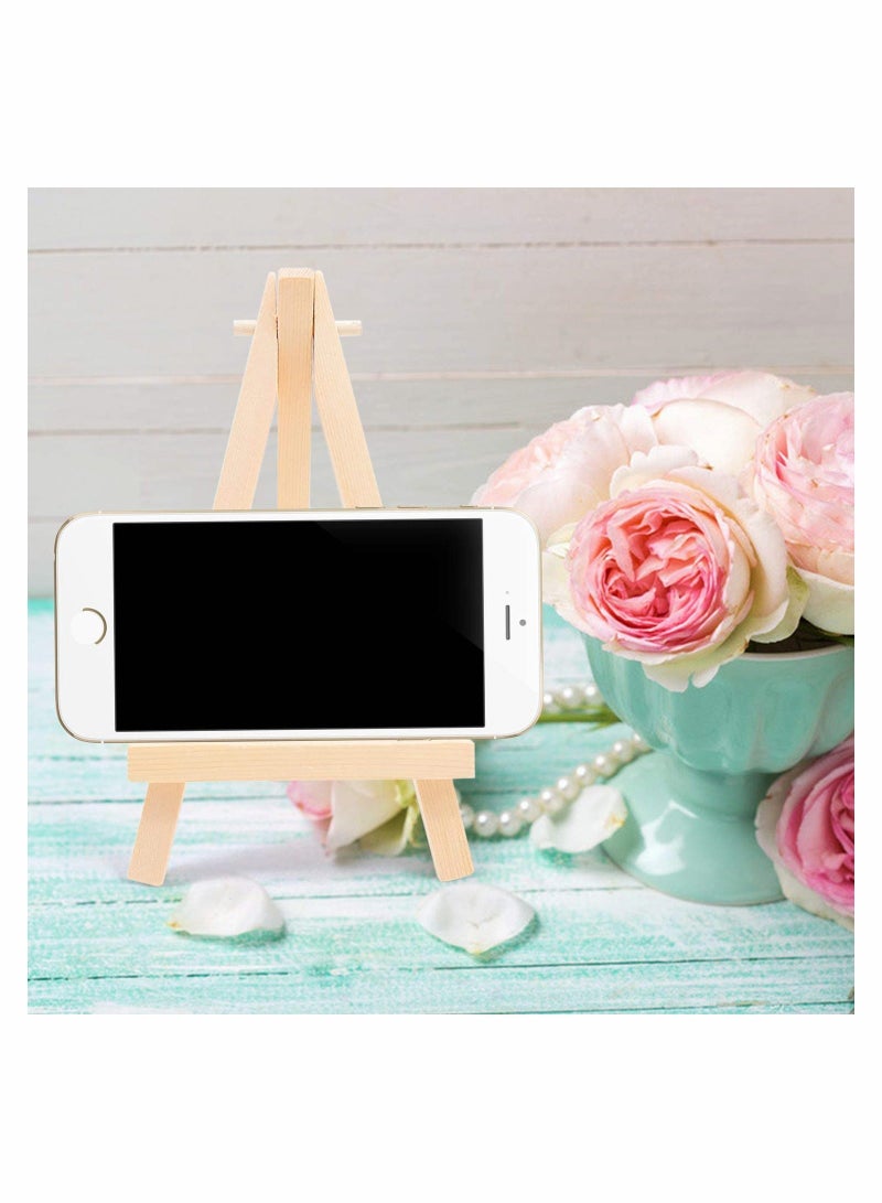 Mini Wooden Easel  Desktop Small Easel Wooden Photo Frame Tripod Digital Oil Painting Display Mini Easel Advertising Display Stand 10 Pieces - Image 3