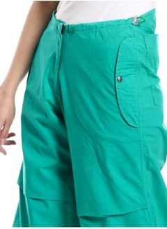 Wide Trousers With Elastic At The Waist-Green - pzsku/Z88477D3931F37909D34EZ/45/_/1709741605/632a1d77-ef48-46d0-963b-8daab8ed8e49