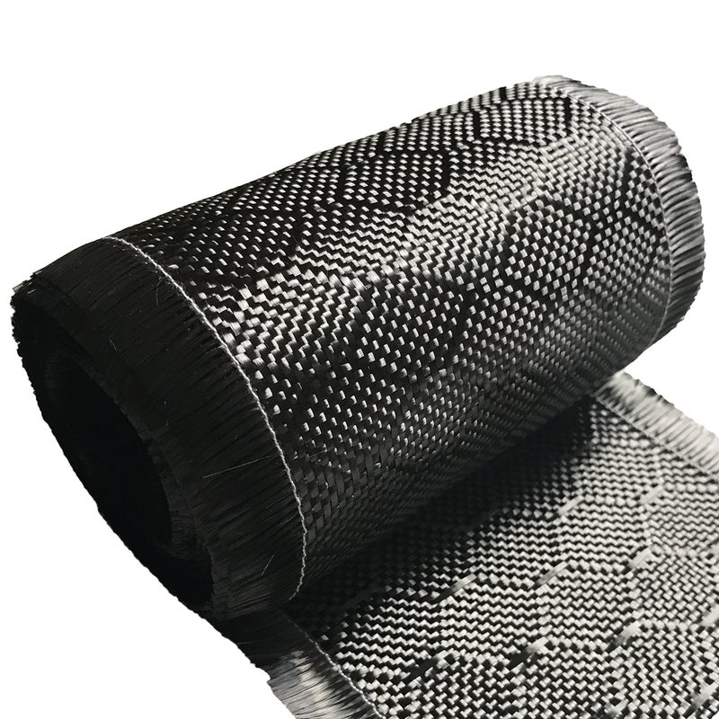 Carbon Fiber 4 in x 5 FT - Bee Hive - CARBON FIBER FABRIC-2x2 Twill WEAVE-3K - 220g-Black - Image 1