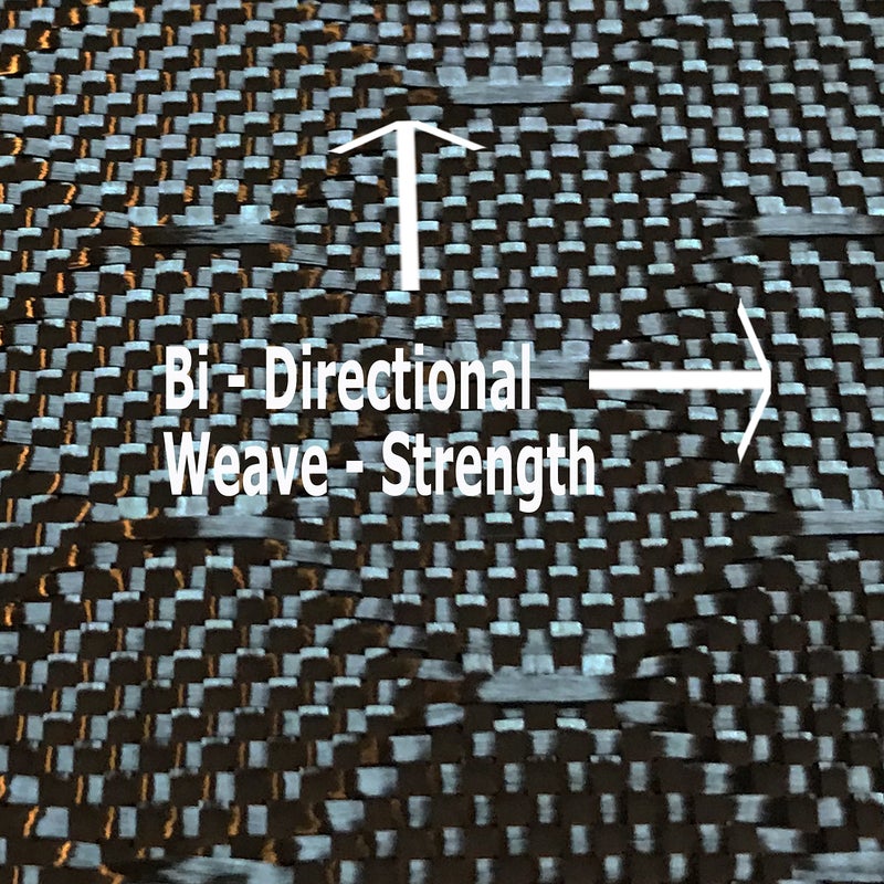 Carbon Fiber 4 in x 5 FT - Bee Hive - CARBON FIBER FABRIC-2x2 Twill WEAVE-3K - 220g-Black - Image 4