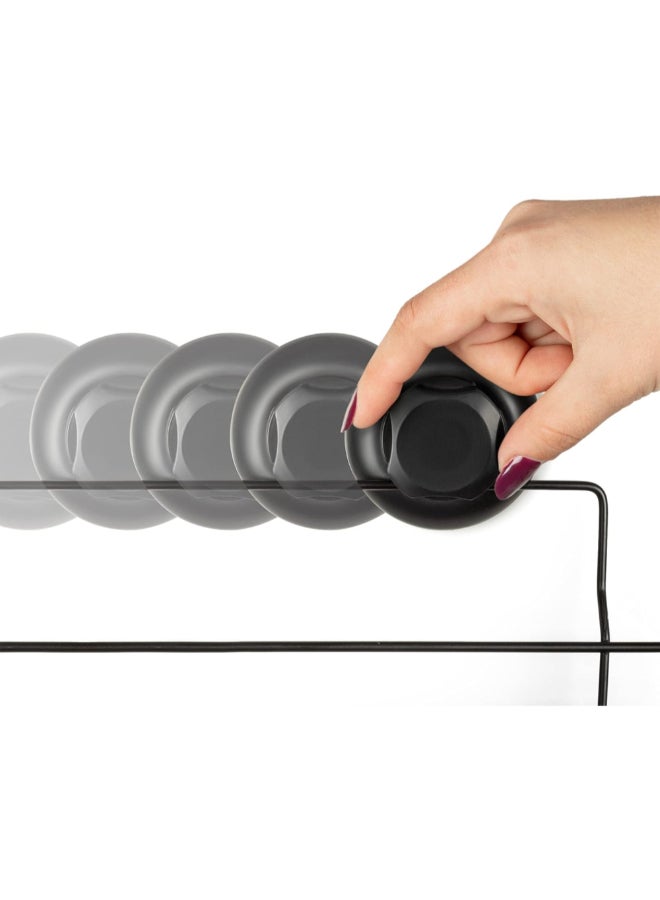 COMPACTOR Bestlock Suction Cup Wall Mounted Bathroom Storage Shelf Black 12 x 45.5 x 14.1 cm RAN9787 - Image 5