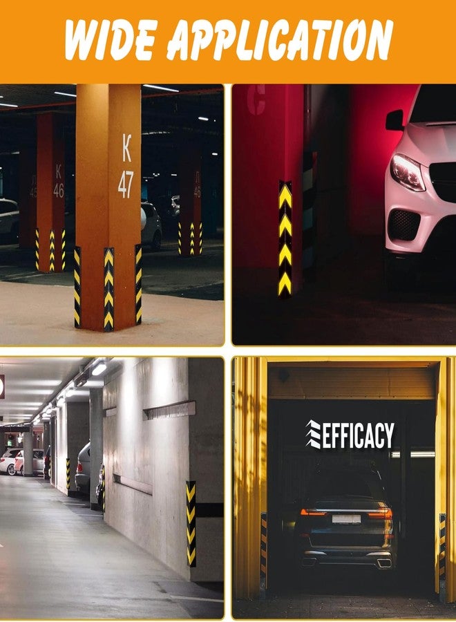 Waltzer India Parking Safety Pillar Guard, Rubber Corner Bounce Shaped Guard with Yellow Reflective Tapes For High Visibility - 31inch (Pack of 2) - Image 3