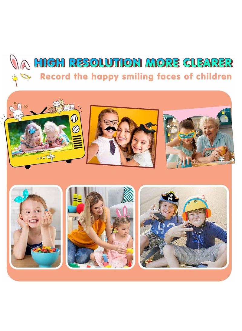 ساعة ذكية للأطفال من سن 4-12 عامًا ، تأتي مع وظائف الفيديو والكاميرا ومشغل الموسيقى و 26 لعبة (برتقالي) - Image 2