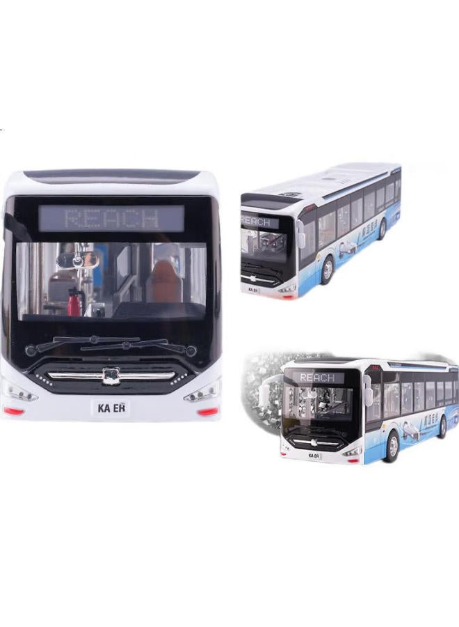 Cca Bus Airport Shuttle Bus Diecast Alloy Model Toy Bus Children New Year Gift - Image 3