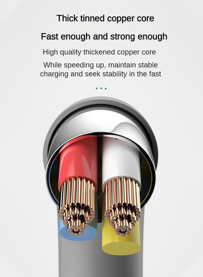 DUDAO 120W USB C Cable, PD Fast Charging Cable, Type-C to Type-C, 5A High Current, Durable One-Piece Molding, Suitable for Notebooks, Mobile Phones, Tablets - Image 5