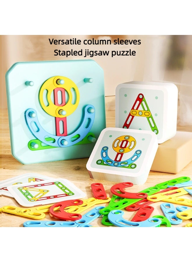 Shape Sorter Stacking Toys for Toddlers Geometric Matching Puzzle Building Blocks for Preschool Learning Creative Assembly（Ages 1-3） - Image 3