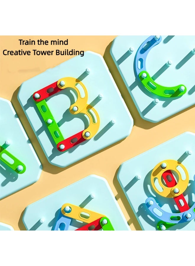 Shape Sorter Stacking Toys for Toddlers Geometric Matching Puzzle Building Blocks for Preschool Learning Creative Assembly（Ages 1-3） - Image 4