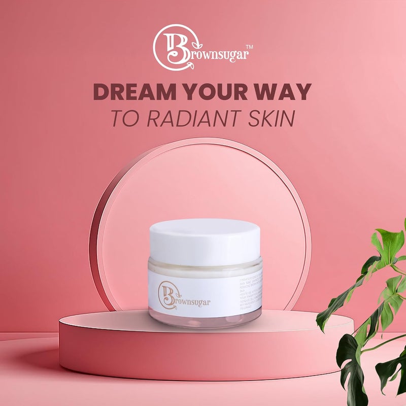 Brown Sugar BrownSugar Night Cream l Infused with Vitamin C and Hyaluronic Acid l Repair and Hydrates Skin l Neck and Face Cream l Paraben and Cruelty l All Skin types l 50 gm - Image 2