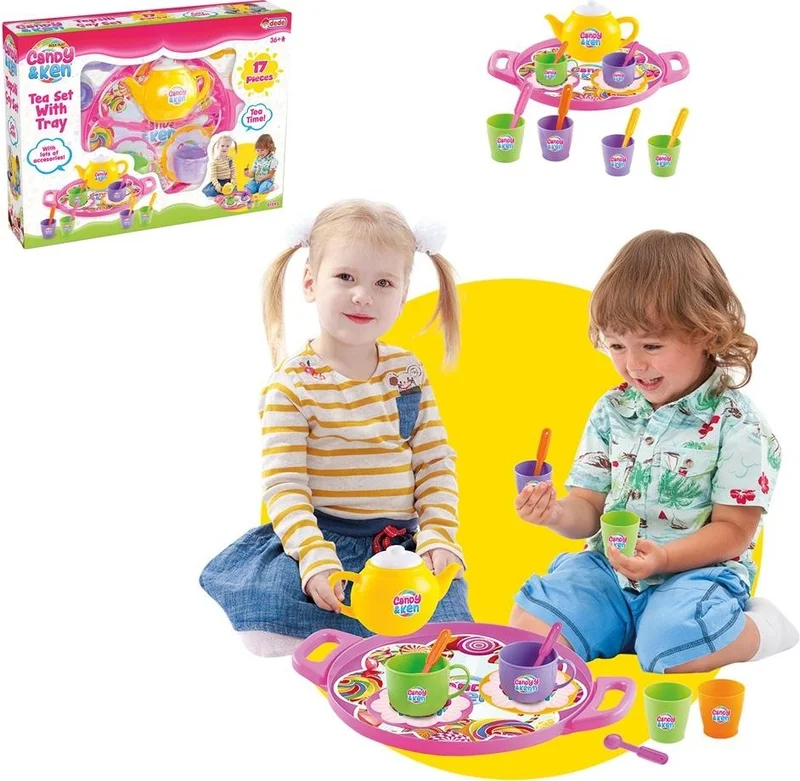 dede Fen Toys Toy Tea Set with Tray Toy