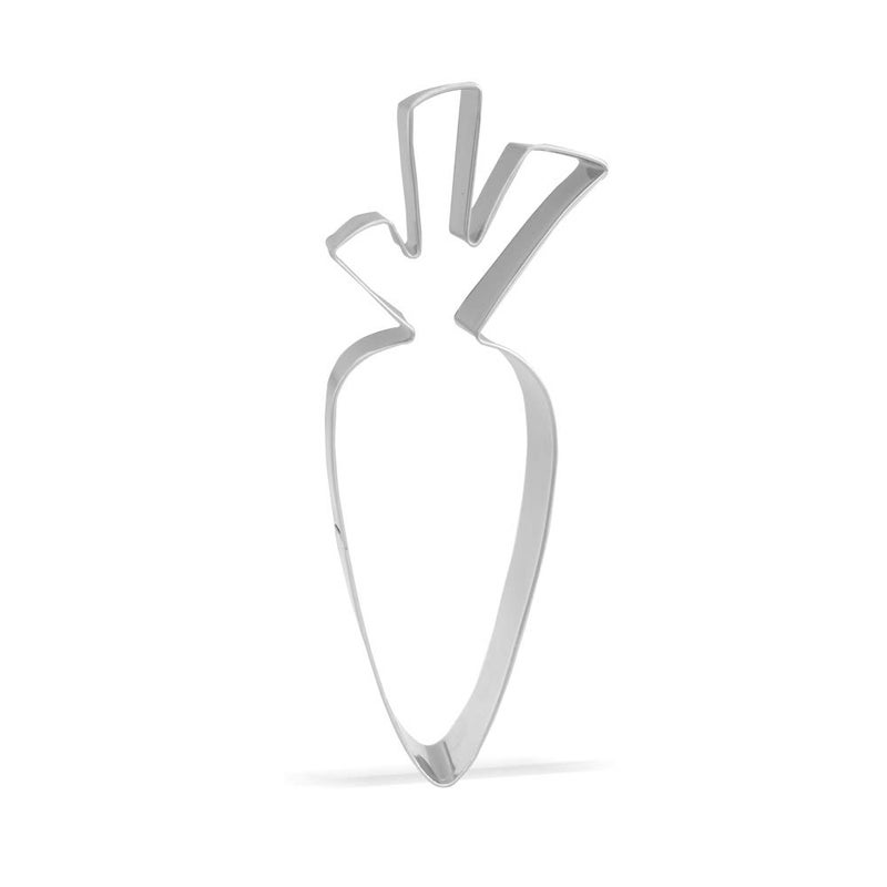 5 inch Carrot Cookie Cutter  Stainless Steel