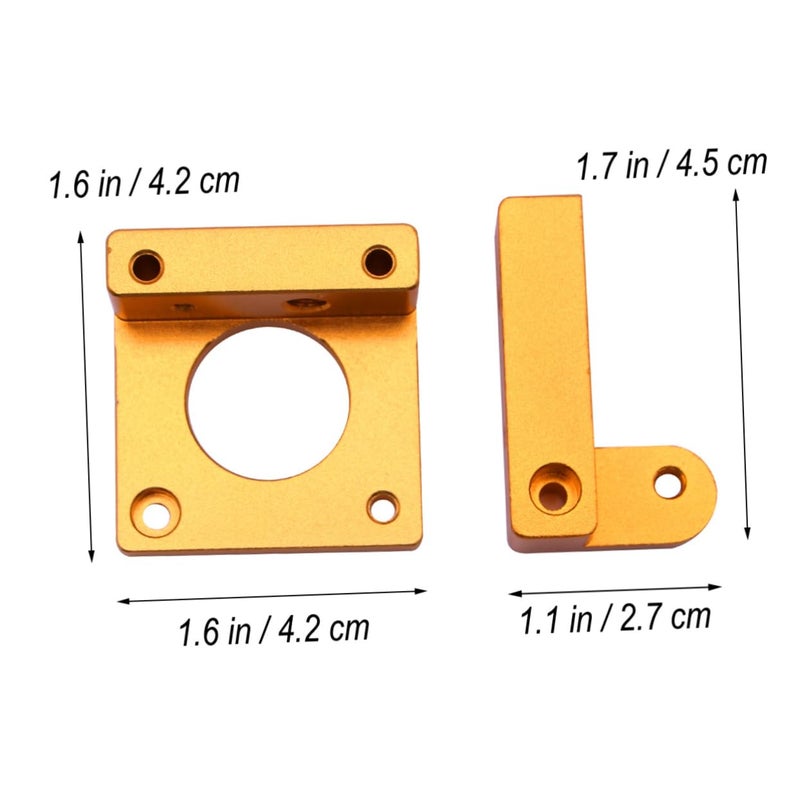 Healifty Printer Extruder Aluminum Block Extrusion Kit DIY Printer Nozzle No Slippage - Image 2