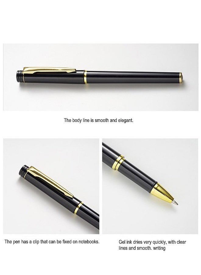 WooFree - 3 Pcs Quick Dry Black Ink Pens 0.5mm Good Business Writing Pens - Image 1