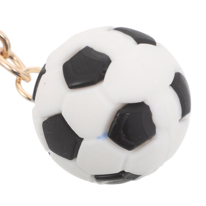 Football Keychain Soccer Ball Keychains for Boys Kids Metal Assorted Color Party Favors 4Pcs - Image 3
