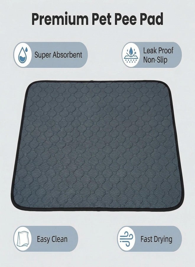 pequano 2 pcs Guinea Pig Cage Liners - Washable Guinea Pig Pee Pads, Waterproof Reusable & Anti Slip Guinea Pig Bedding Fast and Super Absorbent Pee Pad for Small Animals Rabbit Hamster Rat - Image 3