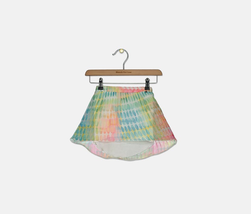 Miss Grant Microbe By Miss Grant Toddlers Girls Colorful Pattern Skirt, Multicolor - Image 1