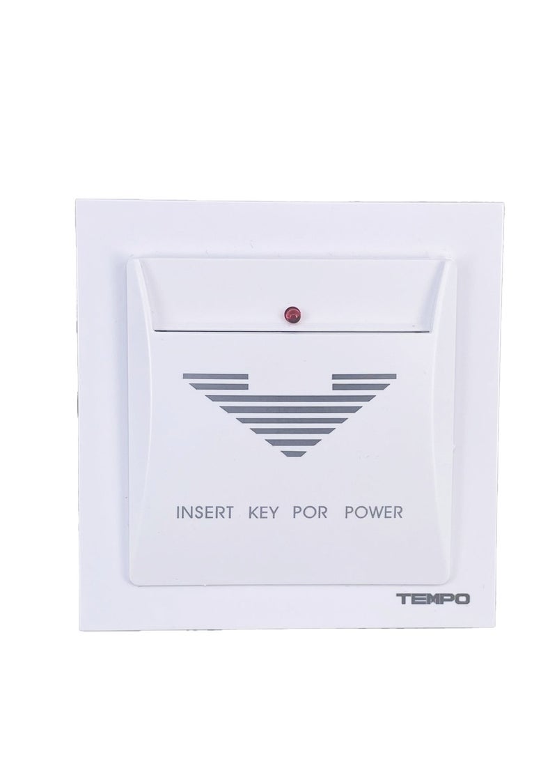 TEMPO White Hotel Card Key Slim Tempo Piano  - Image 1