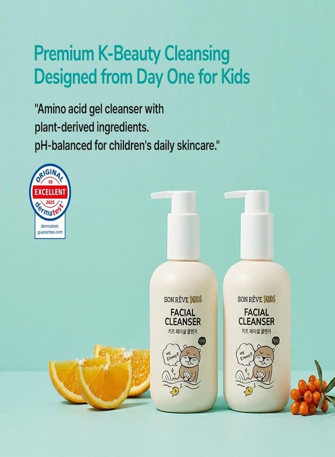 SONREVE Kids Facial Cleanser 180ml – Amino Acid Gentle Face Wash for Children, pH-Balanced Gel, No Sulfates, Plant-Derived Ingredients, Dermatest Rated, Daily Sensitive Skin Care, Made in Korea - Image 2