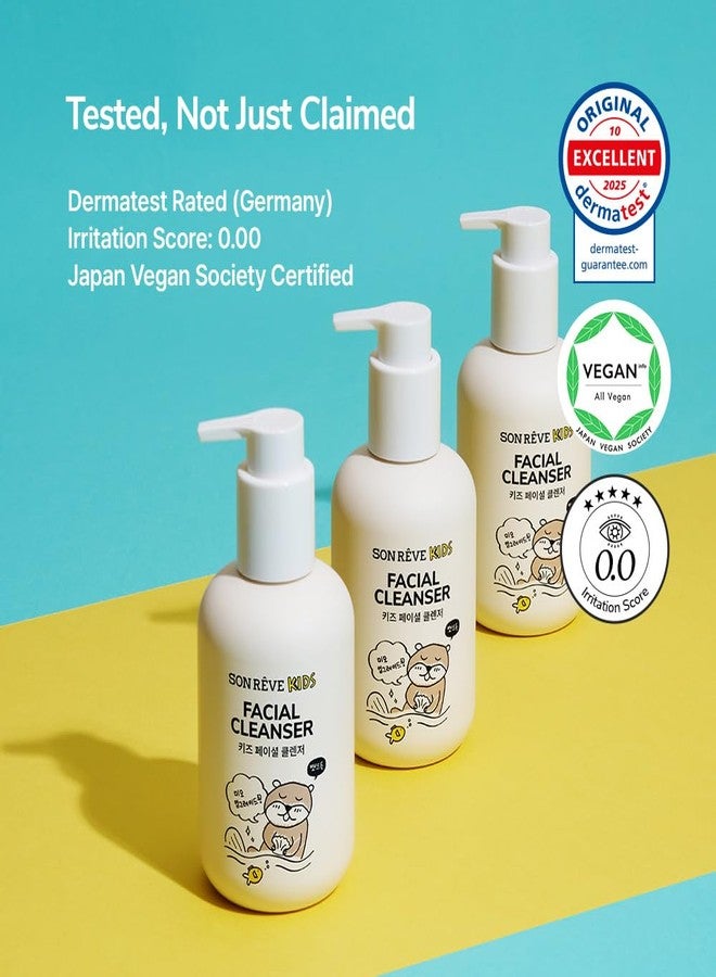 SONREVE Kids Facial Cleanser 180ml – Amino Acid Gentle Face Wash for Children, pH-Balanced Gel, No Sulfates, Plant-Derived Ingredients, Dermatest Rated, Daily Sensitive Skin Care, Made in Korea - Image 5