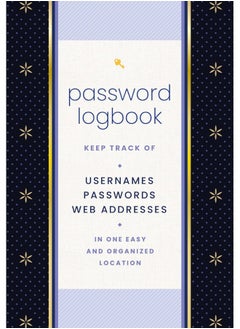 Password Logbook (Black & Gold): Keep Track of Usernames, Passwords, Web Addresses in One Easy and Organized Location  - Image 2