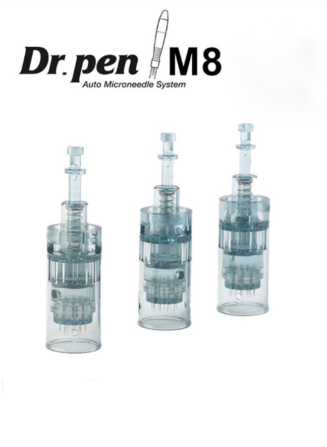 Dr.pen Dr. Pen Ultima M8 Replacement Cartridges - (10 PACK) - Round Nano Bayonet Slot - Disposable Replacement Parts - Image 5
