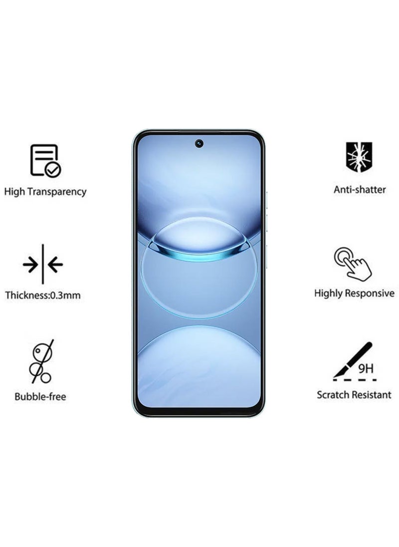 Waldic - Tecno Spark 30 5G Screen Protector | Tempered Glass Compatible with Tecno Spark 30 5G | Screen Protector Full HD Quality Tempered Glass Anti-Scratch Edge to Edge Coverage with Easy Installation Kit - Black - Image 1