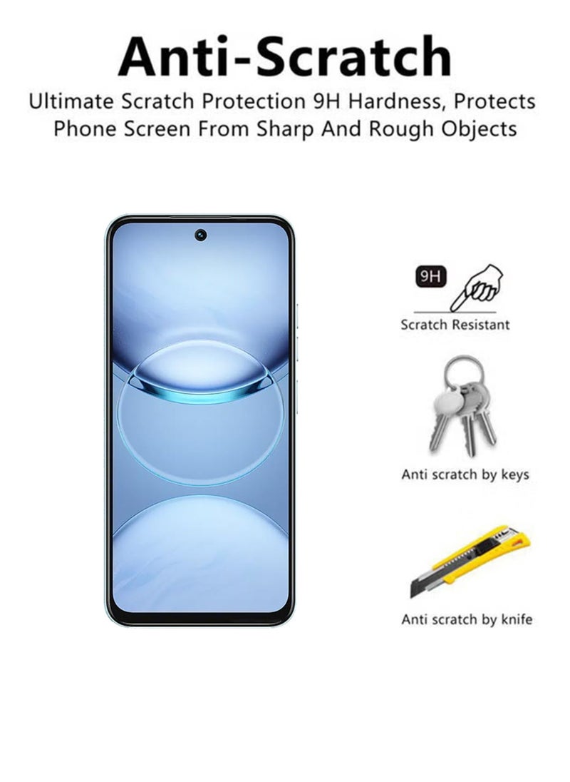 Waldic - Tecno Spark 30 5G Screen Protector | Tempered Glass Compatible with Tecno Spark 30 5G | Screen Protector Full HD Quality Tempered Glass Anti-Scratch Edge to Edge Coverage with Easy Installation Kit - Black - Image 1
