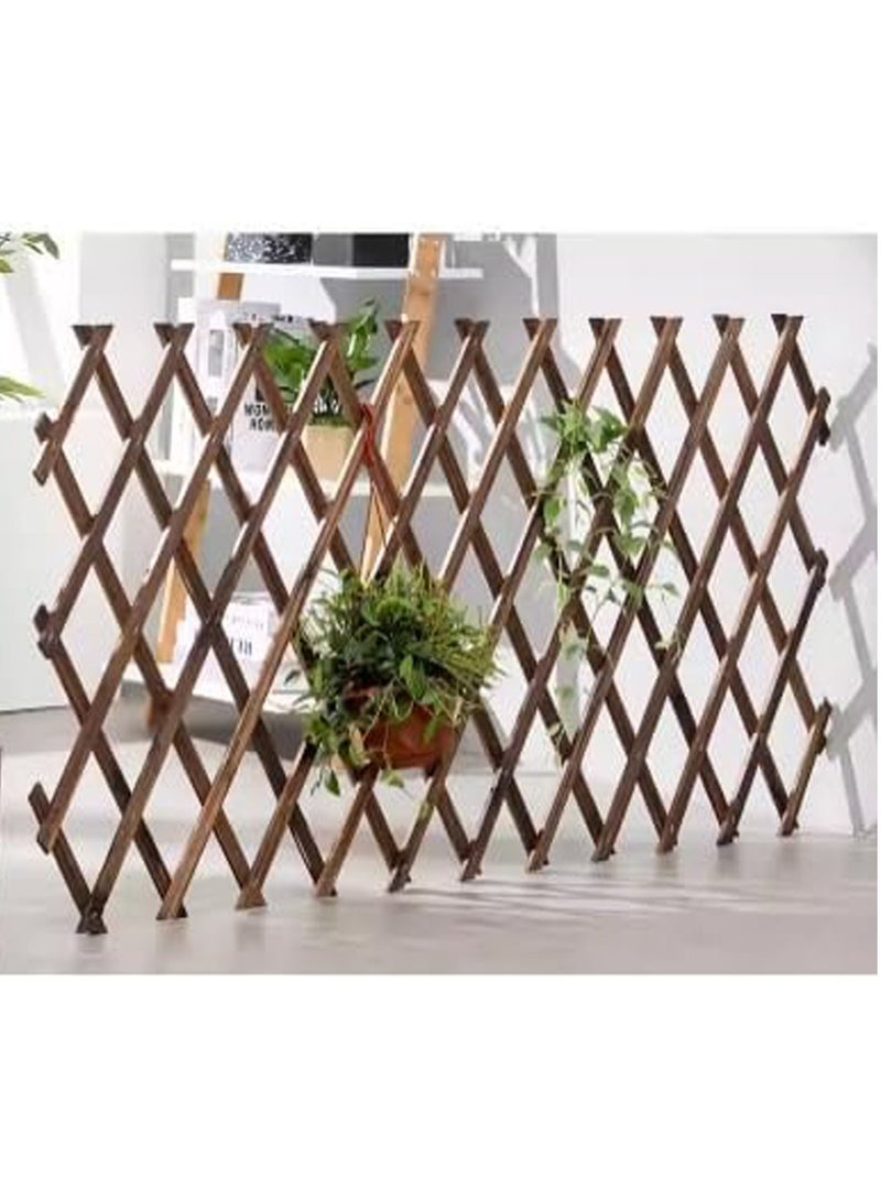 FFD Expandable Wooden Garden Fence 75x22cm- Bamboo Wicker Trellis for Climbing Plants & Flowers | Decorative Outdoor Support Frame - Image 3