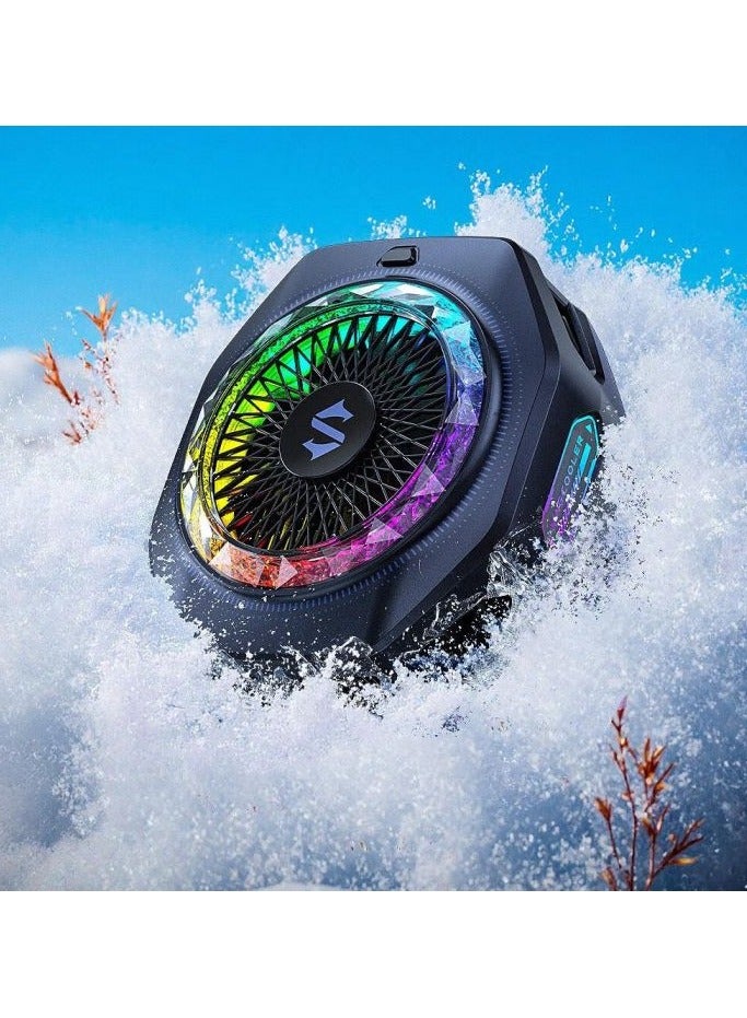 بلاك شارك مبرد بلاك شارك 5 برو المغناطيسي، بقدرة 35 واط وتحكم عبر تطبيق الجوال، يمكن استخدامه مع الجوال والايباد - Image 2