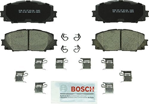 BOSCH BC1184 QuietCast Premium Ceramic Disc Brake Pad Set - Compatible with Select Scion iQ; Toyota Prius C, Yaris; FRONT - Image 2
