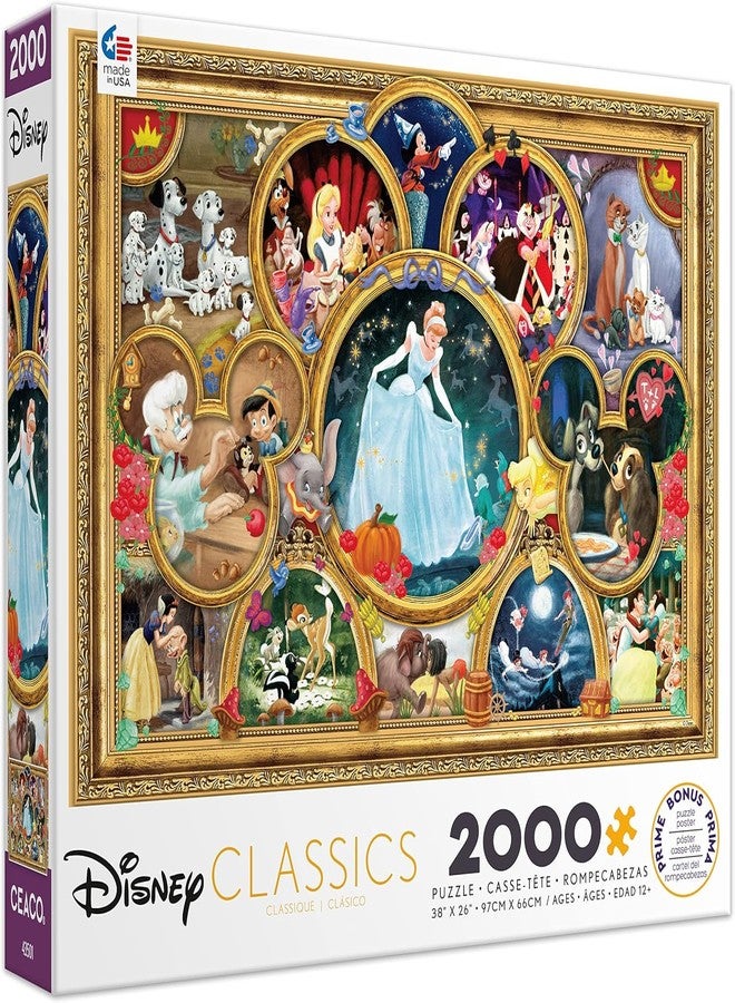 Ceaco - Disney Classics - Disney Classics - 2000 Piece Jigsaw Puzzle , 5" - Image 1