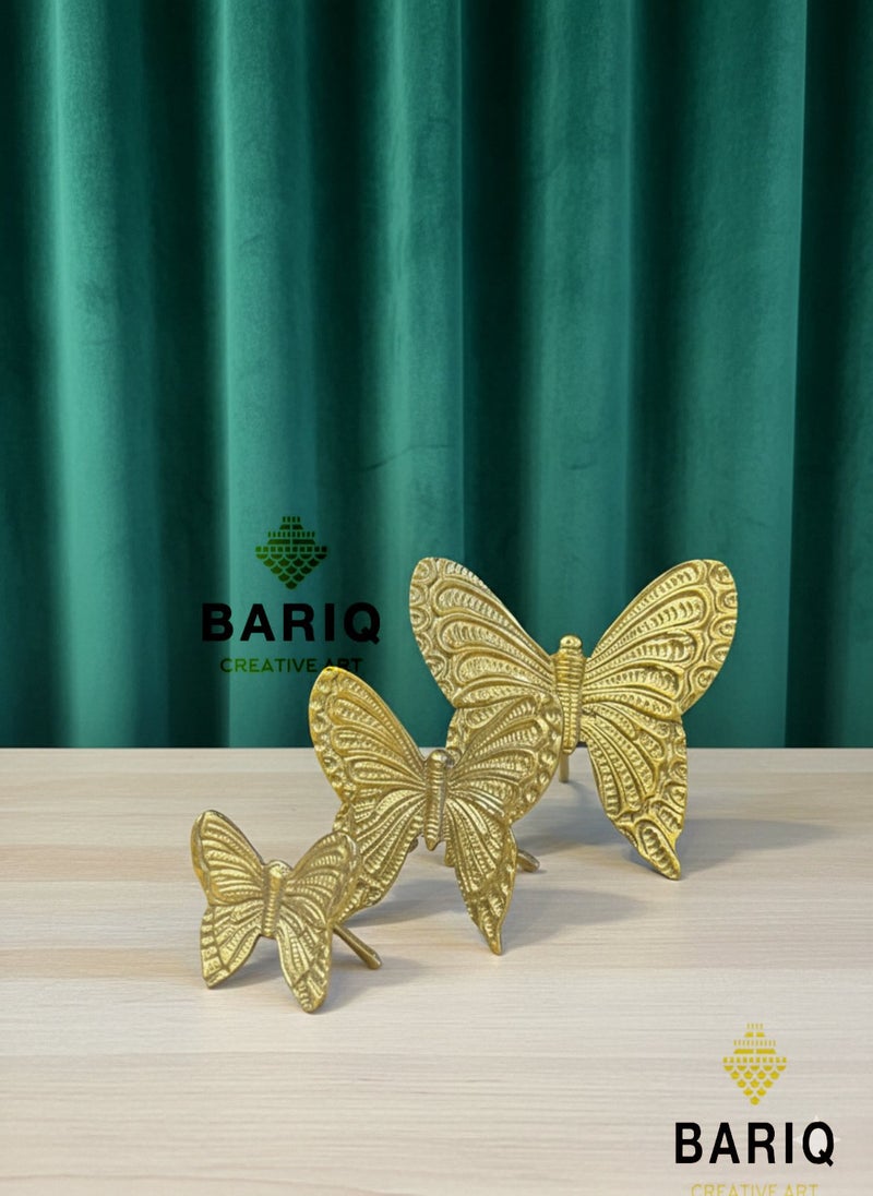 طقم فراشة نحاسي