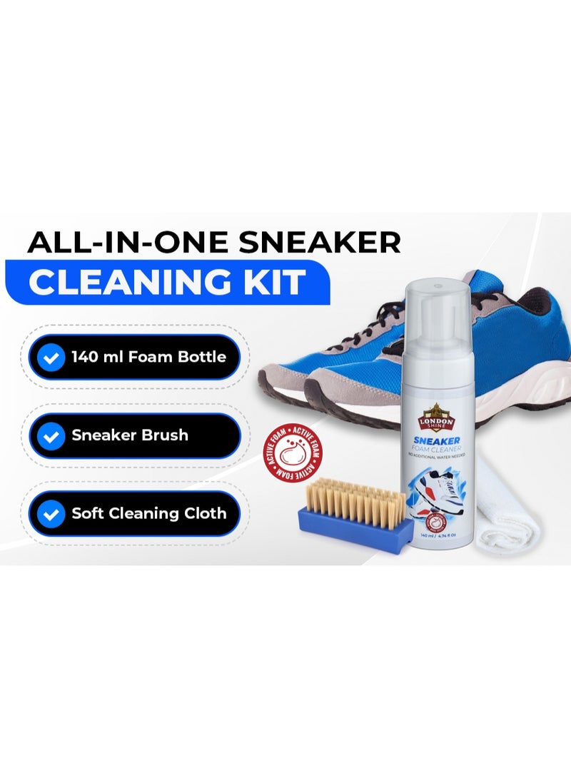 TARRAGO Premium Sneaker Cleaning Kit – Foam Cleaner, Dual Brushes & Microfiber Towel (Hands-on Foam Formula for Leather, Canvas, Knit) - Image 5