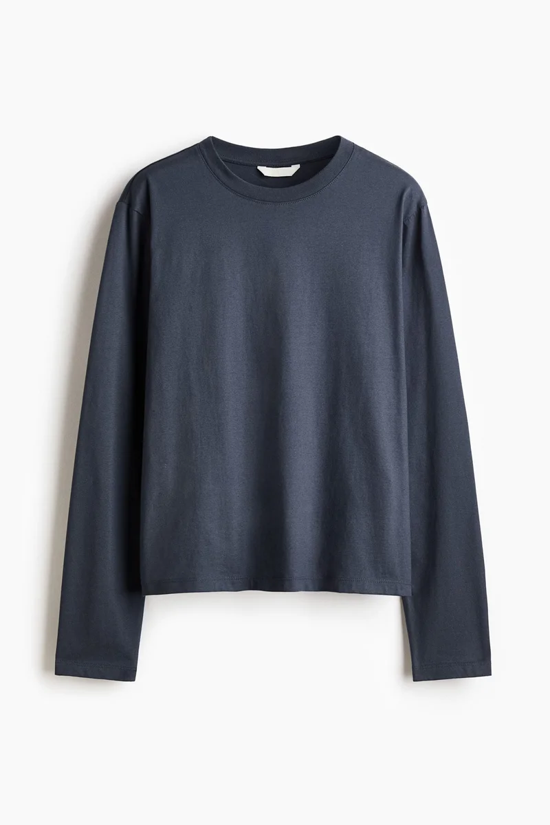 H&M Long-sleeved cotton top