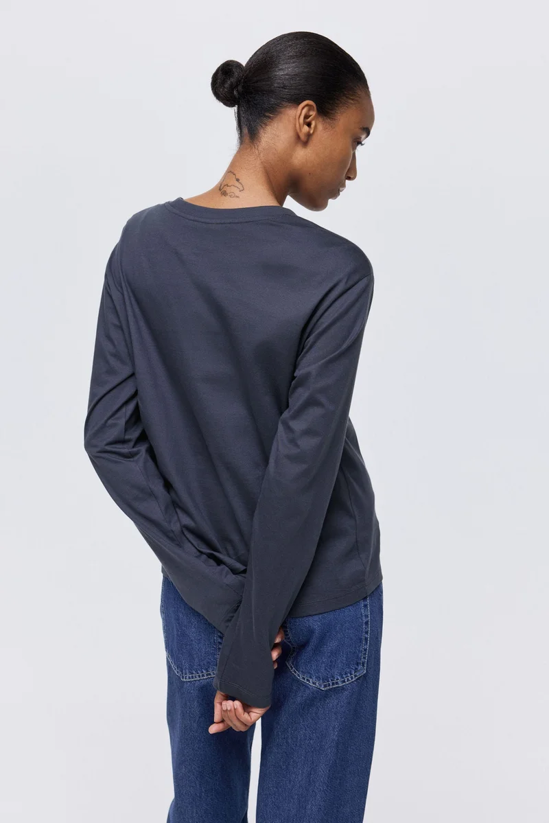 H&M Long-sleeved cotton top