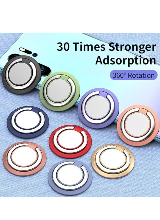 YoYoTech YoYoTech Ring Stand Mobile Phone Ring Holder Buckle Car 360° Magnetic Silicone Metal car for All Smartphones (Dark night green)  - Image 2