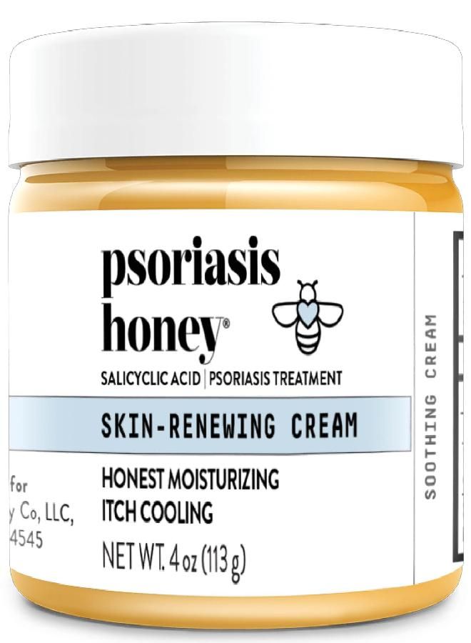 PSORIASIS HONEY PSORIASIS HONEY Skin-Renewing Cream - Psoriasis Cream for Dry Skin - Daily Ointment & Moisturizer for Eczema Or Sensitive Skin - Psoriasis Lotion for Itchy Skin Relief (4oz)  - Image 4