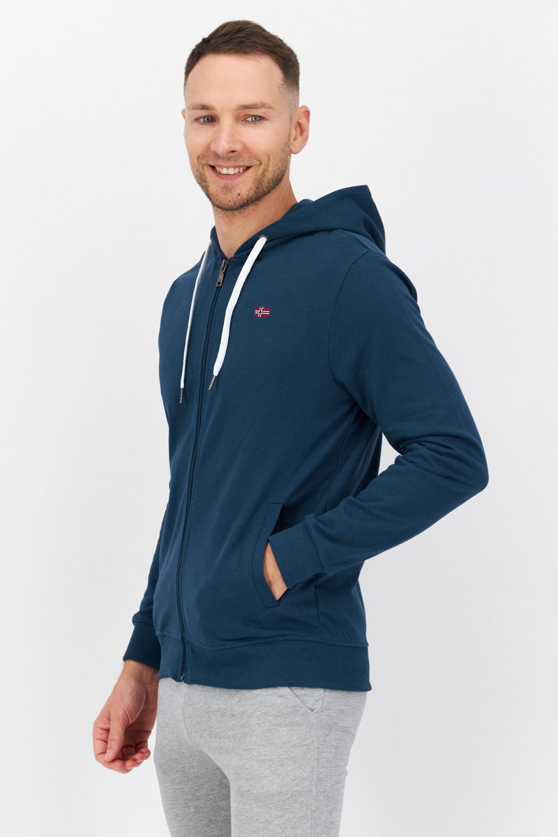 Nordland Men Brand Logo Long Sleeves Hoodies, Green - Image 3