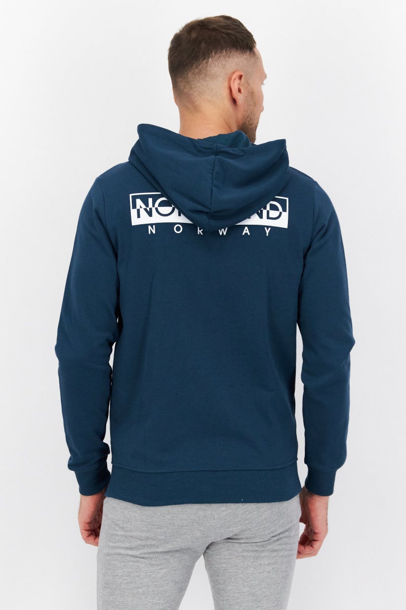 Nordland Men Brand Logo Long Sleeves Hoodies, Green - Image 4