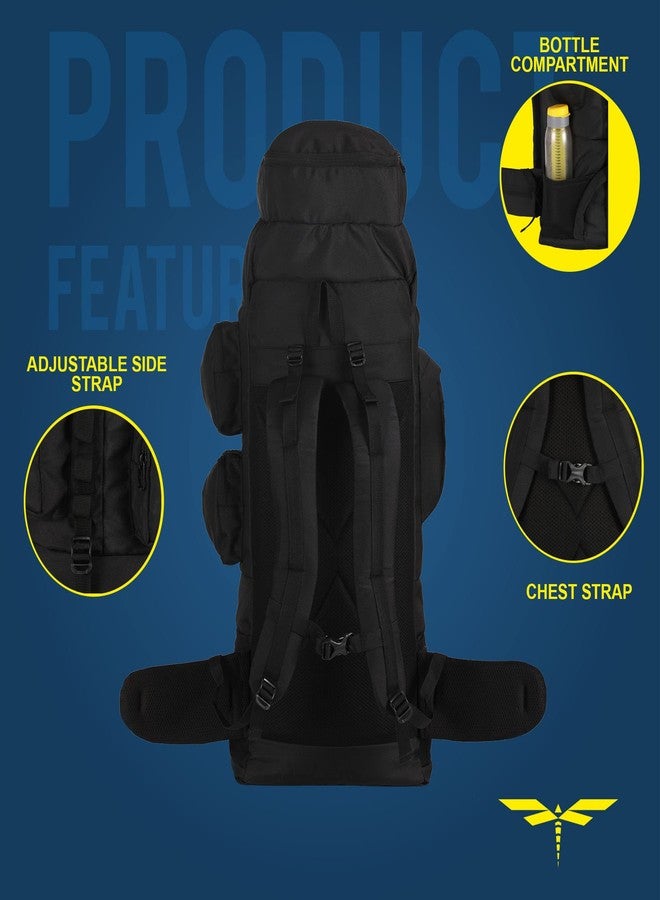 Impulse 3 Compartments Banyan Ii Multicolor 75Litre Men's Travel Rucksack Backpack For Hiking,Trekking,Camping With 1 Year Warranty - Image 4