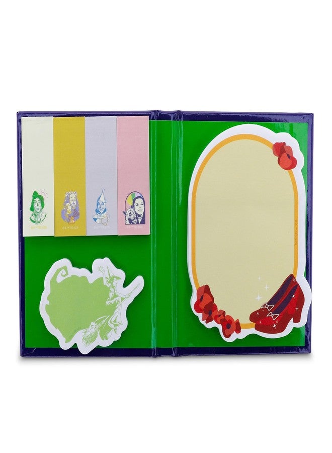 Silver Buffalo The Wizard of Oz Emerald City Yellow Brick Road Sticky Note and Tab Box Set | Notepad Stationery Paper, School and Office Supplies - Image 4