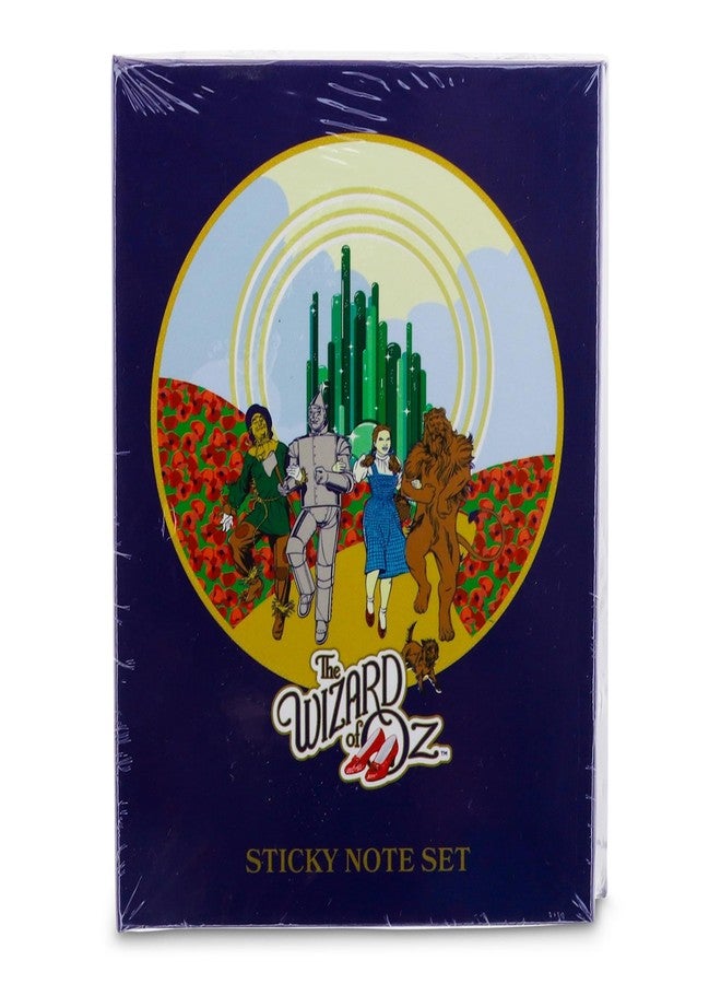 Silver Buffalo The Wizard of Oz Emerald City Yellow Brick Road Sticky Note and Tab Box Set | Notepad Stationery Paper, School and Office Supplies - Image 1