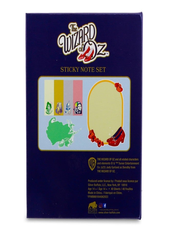 Silver Buffalo The Wizard of Oz Emerald City Yellow Brick Road Sticky Note and Tab Box Set | Notepad Stationery Paper, School and Office Supplies - Image 3