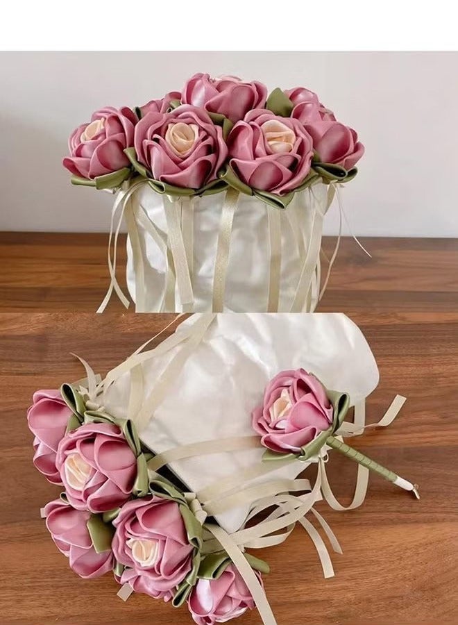 الشريط الوردي ، 1-1/2 بوصة × 25 ياردة شريط الساتان الشريط الساتين لالتفاف الهدايا ، الحرف اليدوية ، أقواس الشعر ، وإكليل الزهور ، زخرفة حفلات الزفاف وغيرها من مشاريع الخياطة - Image 4