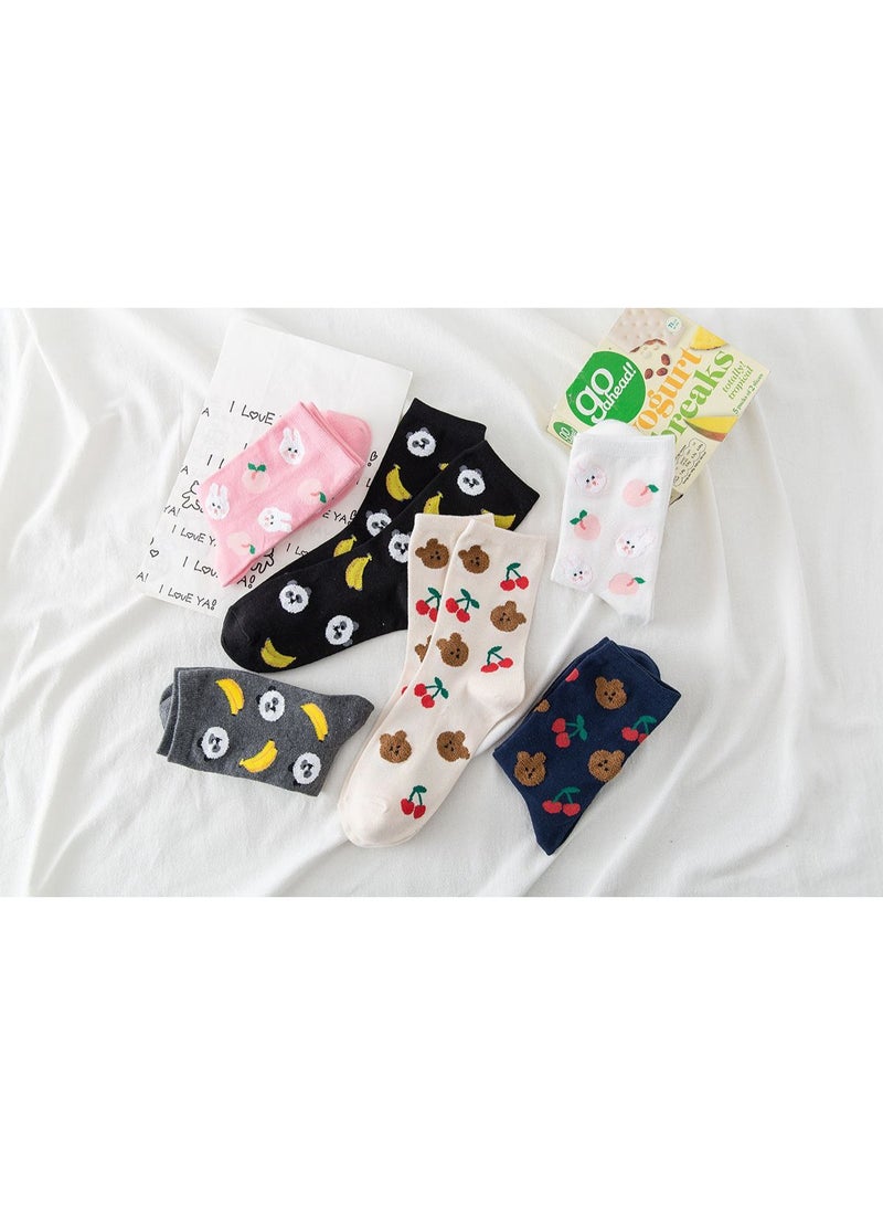 عرض زوجين من الشرابات الحريمي الطويلة القطنية – ناعمة ومريحة للاستخدام اليومي - Image 1