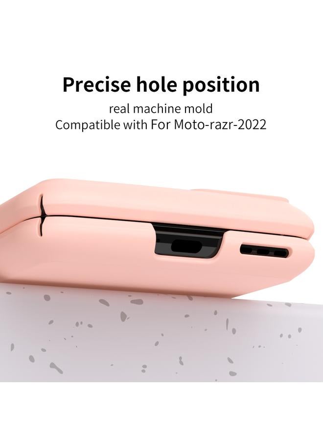 S-TOP Case For Motorola Razr 2022 Macaron Three-piece Set Phone Case with Stylus - Image 3