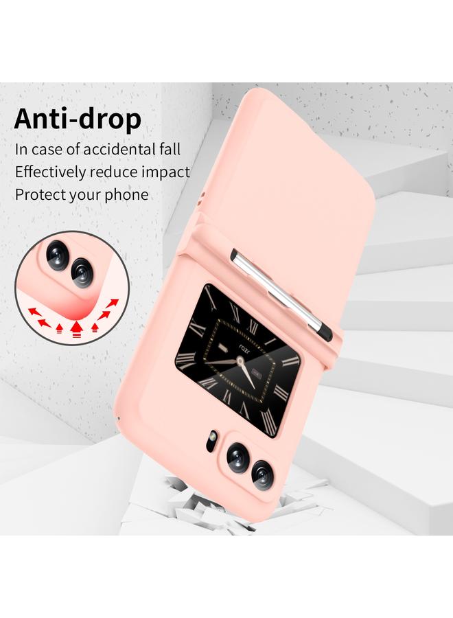 S-TOP Case For Motorola Razr 2022 Macaron Three-piece Set Phone Case with Stylus - Image 5