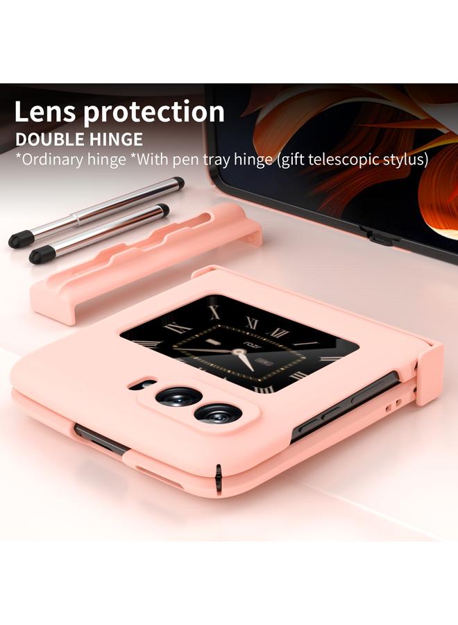 S-TOP Case For Motorola Razr 2022 Macaron Three-piece Set Phone Case with Stylus - Image 4